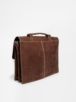 smart leather satchel